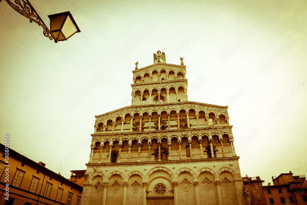 San Michele in Foro basilica, Lucca - vintage