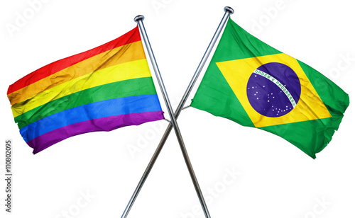 Afghanistan flag  combined with brazil flag