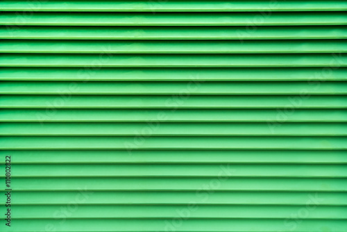 Green abstract background of air vent in horizontal pattern