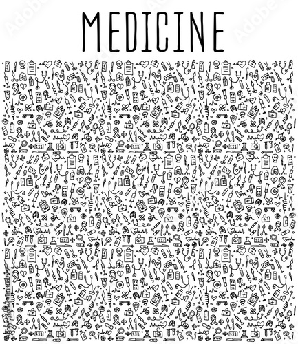 Hand drawn Medicine element