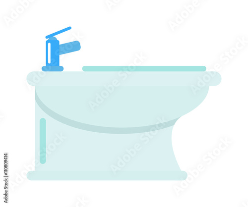 Bidet vector illustration.