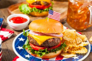 Homemade Memorial Day Hamburger Picnic