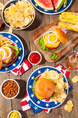 Homemade Memorial Day Hamburger Picnic