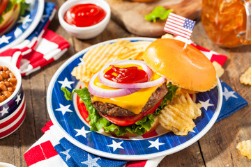 Homemade Memorial Day Hamburger Picnic