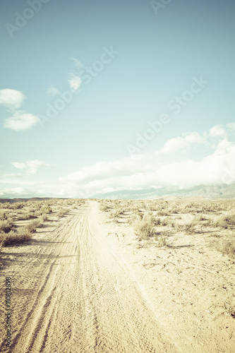 High desert dirt road