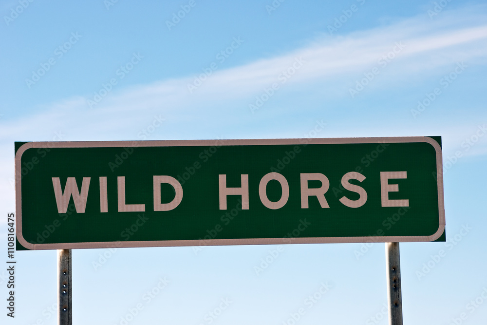 Wild Horse Sign
