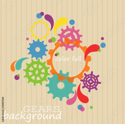 Cogwheel gear pattern background
