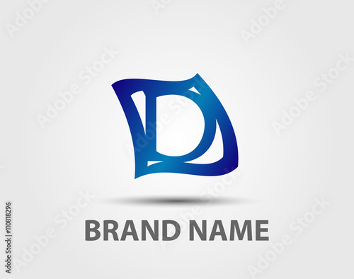Letter d logo icon design template elements
