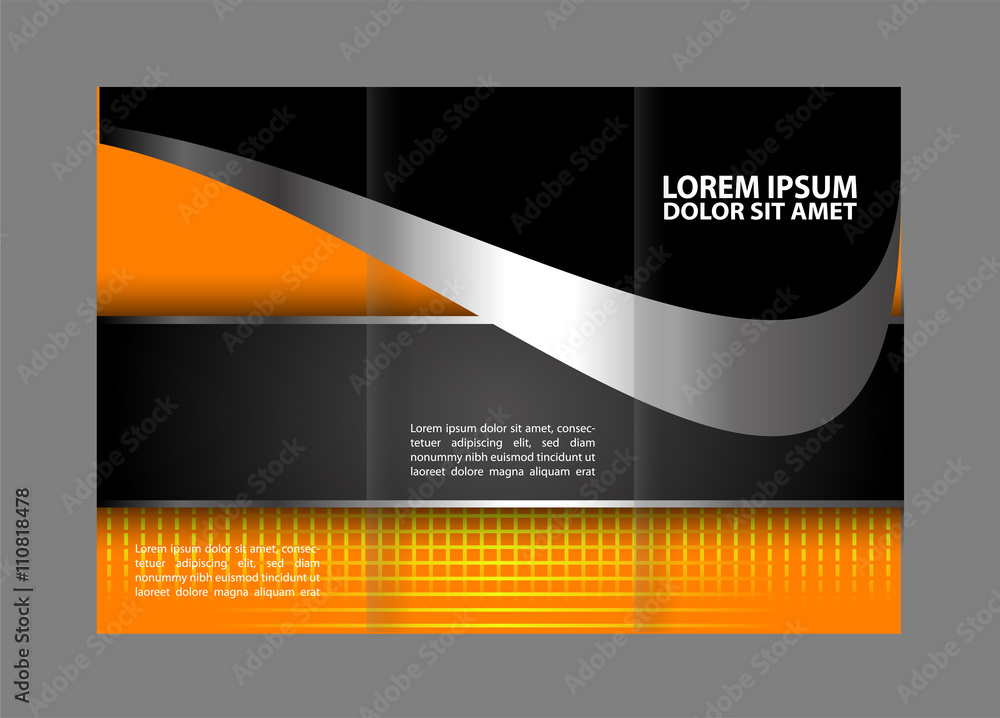 Naklejka premium brochure design template colored stripes transparent