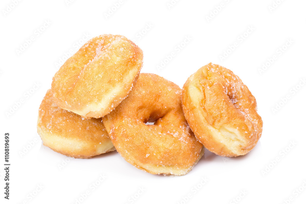 Sugary donut isolated on a white background Sugary donut isolated on a white background