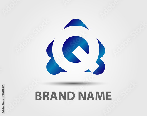 Letter q logo icon design template elements. Vector color sign
