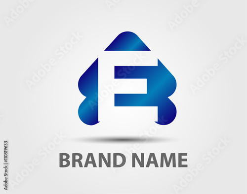 Letter e logo icon design template elements 