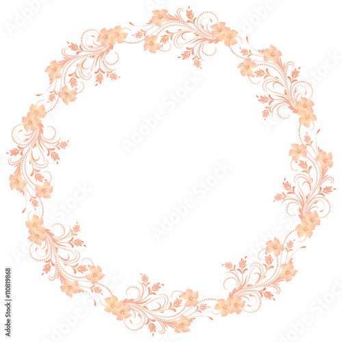 Decorative floral frame