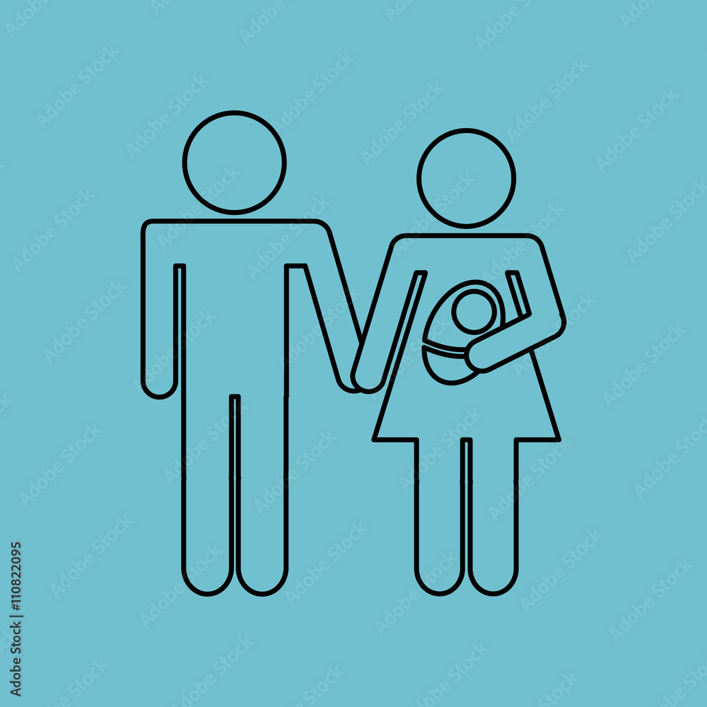 Fototapeta premium family member design 