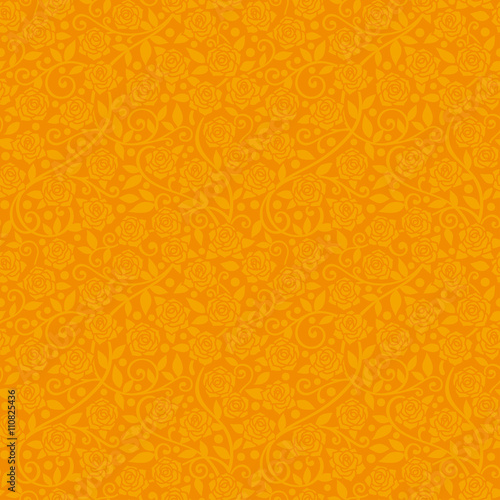 オレンジの薔薇の背景　高級感