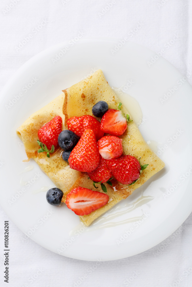 french crepes with fresh summer berries french crepes with fresh summer berries