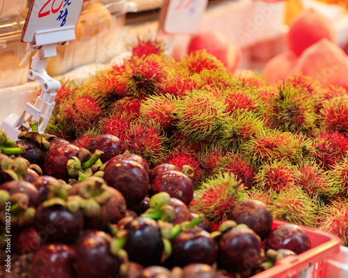 Traditional asian market photo