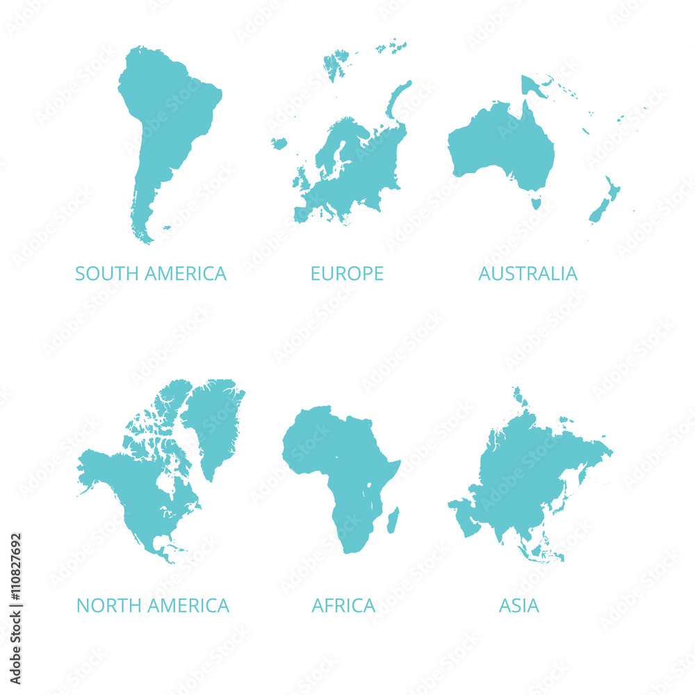 World map countries colorful. Vector illustration.
