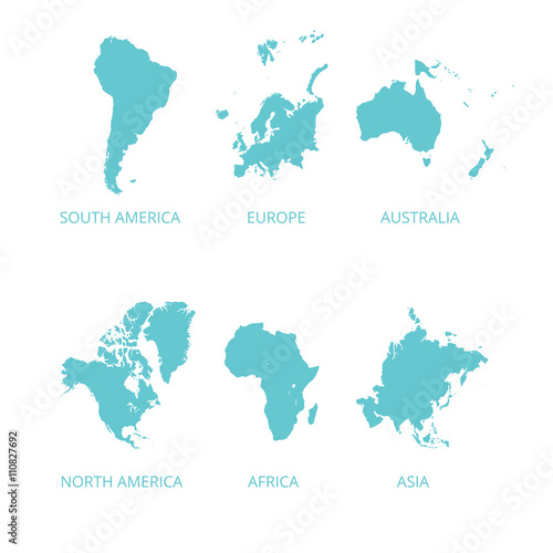 World map countries colorful. Vector illustration. 