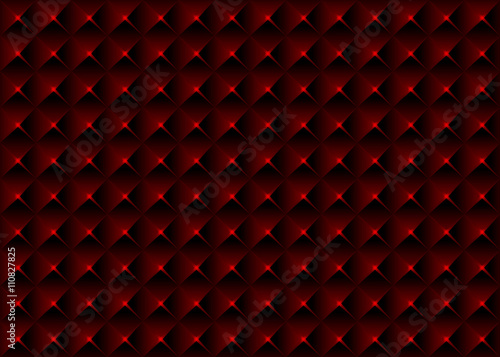 Red Pyramidal Seamless Texture - Geometrical Background Illustration, Vector