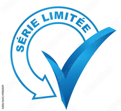 série limitée sur symbole validé bleu