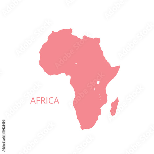 Africa map. Vector illustration.