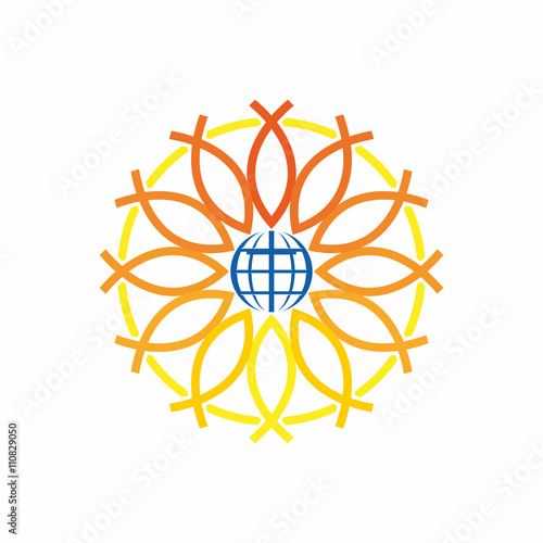 Church logo. The unity of the universal church of Christ.