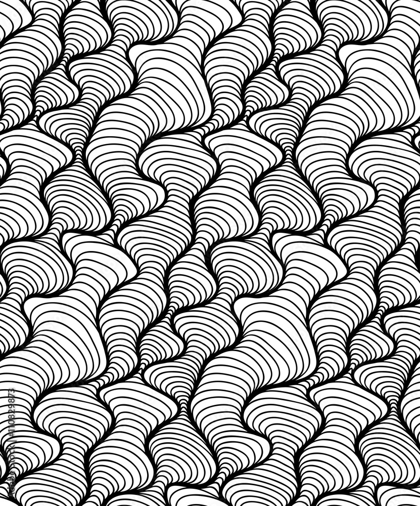 Vector floral background of drawn lines Vector floral background of drawn lines
