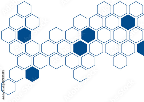 dark blue hexagon on white background pattern