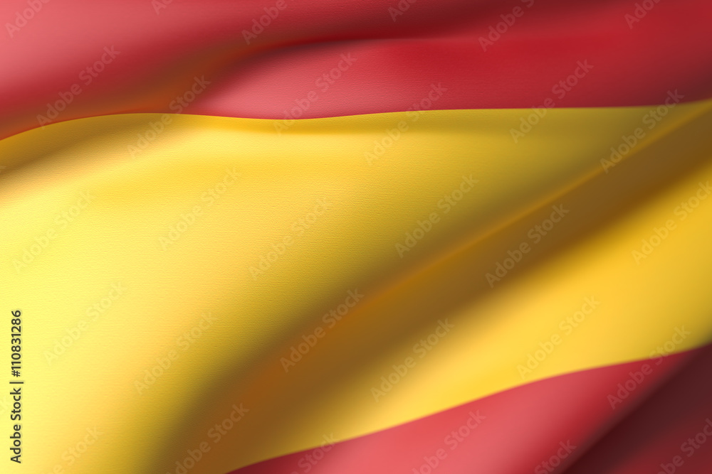 Fototapeta premium Spain flag waving