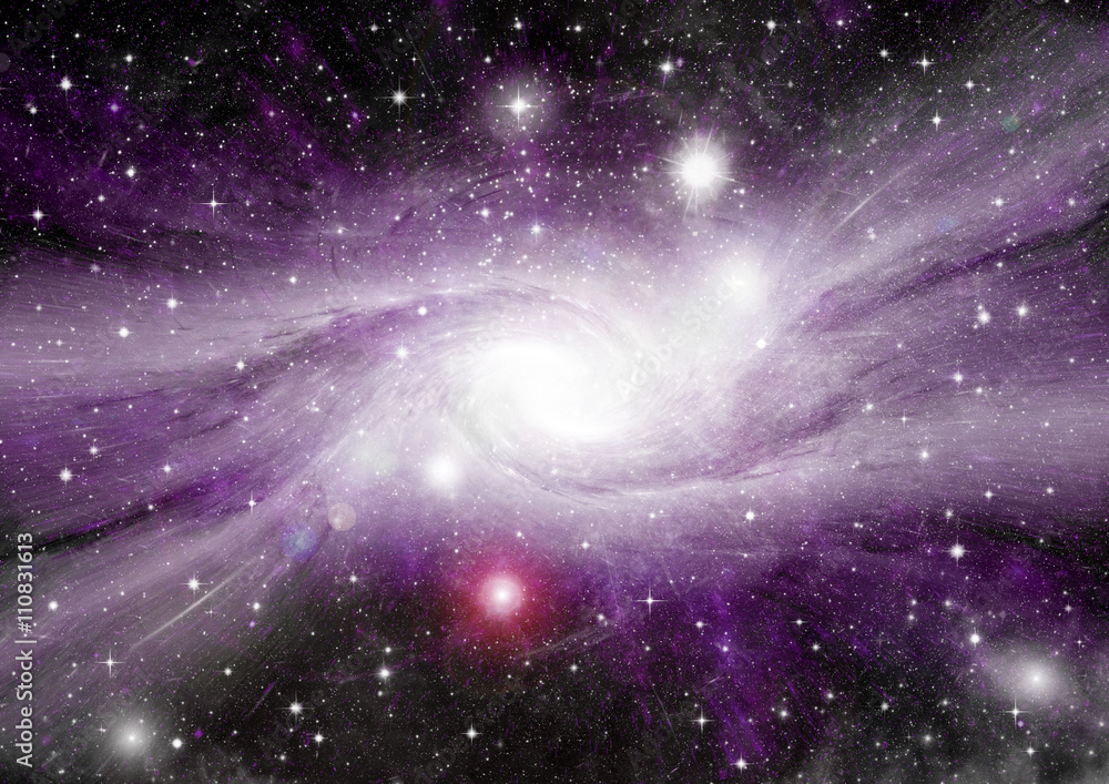 galaxy in a free space