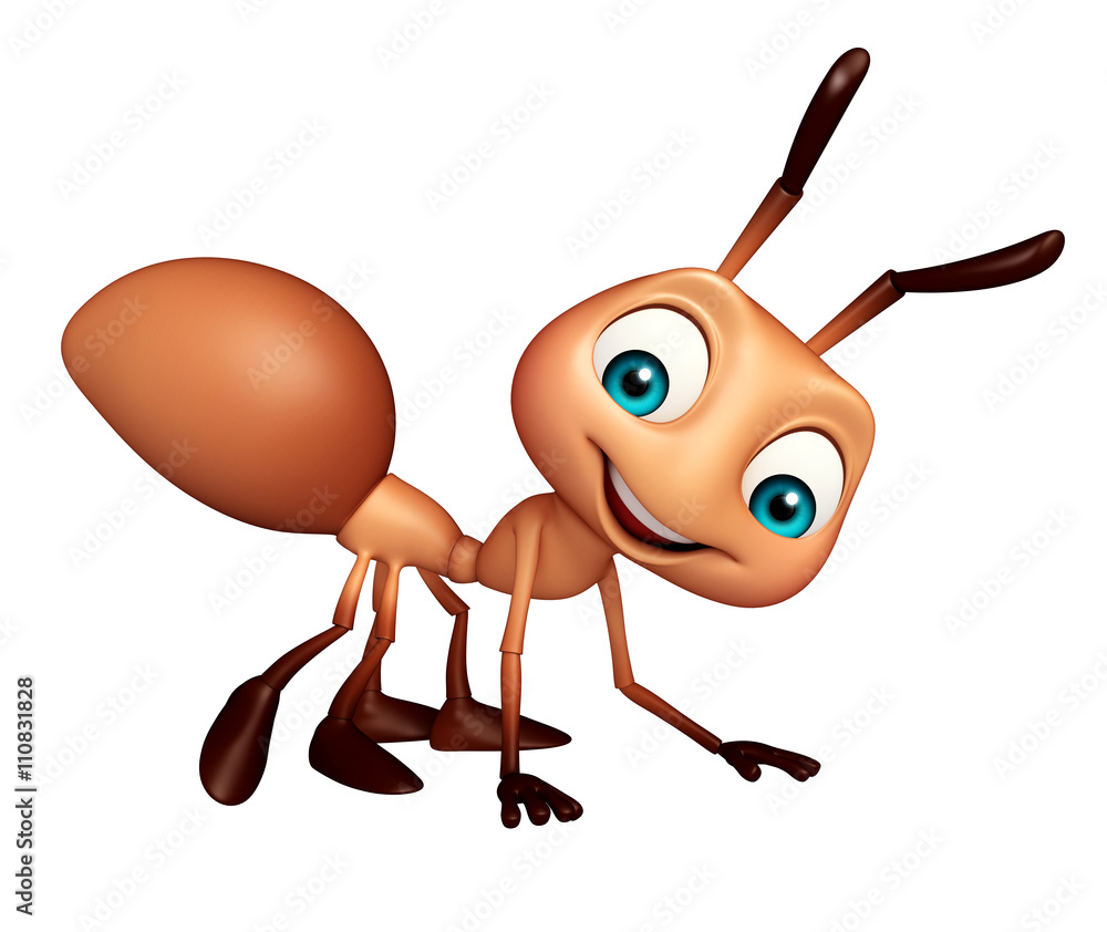 cute Ant funny cartoon character Stock Illustration | Adobe Stock