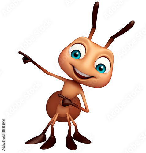 cute Ant funny cartoon character