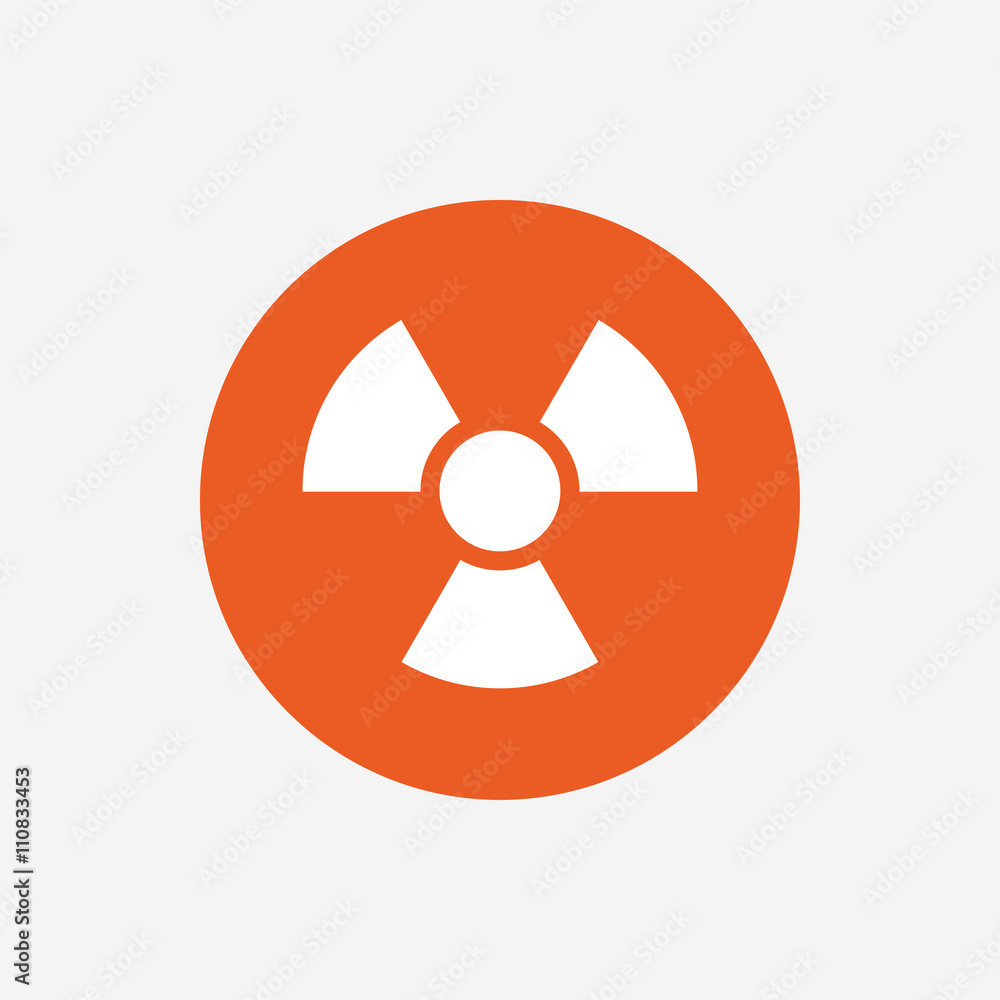 Radiation sign icon. Danger symbol. Radiation sign icon. Danger symbol.