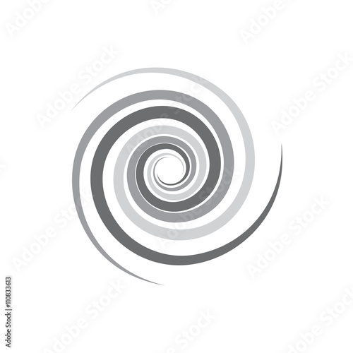 Abstract geometric spirals icon, simple style 