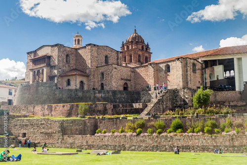Qorikancha ruins and convent Santo Domingo in Cuzco, Peru. photo
