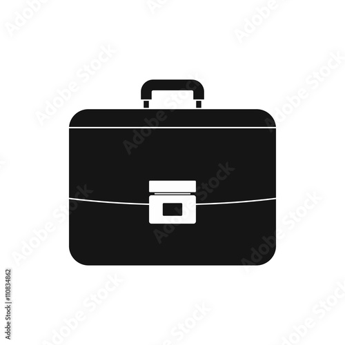Business briefcase icon, simple style 