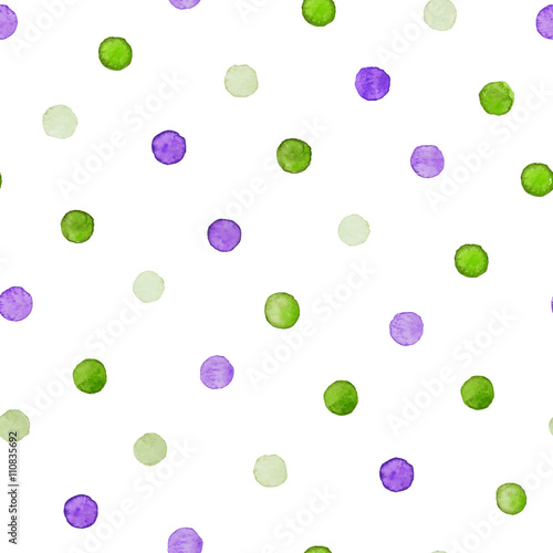 Colorful paint watercolor seamless pattern. - Illustration