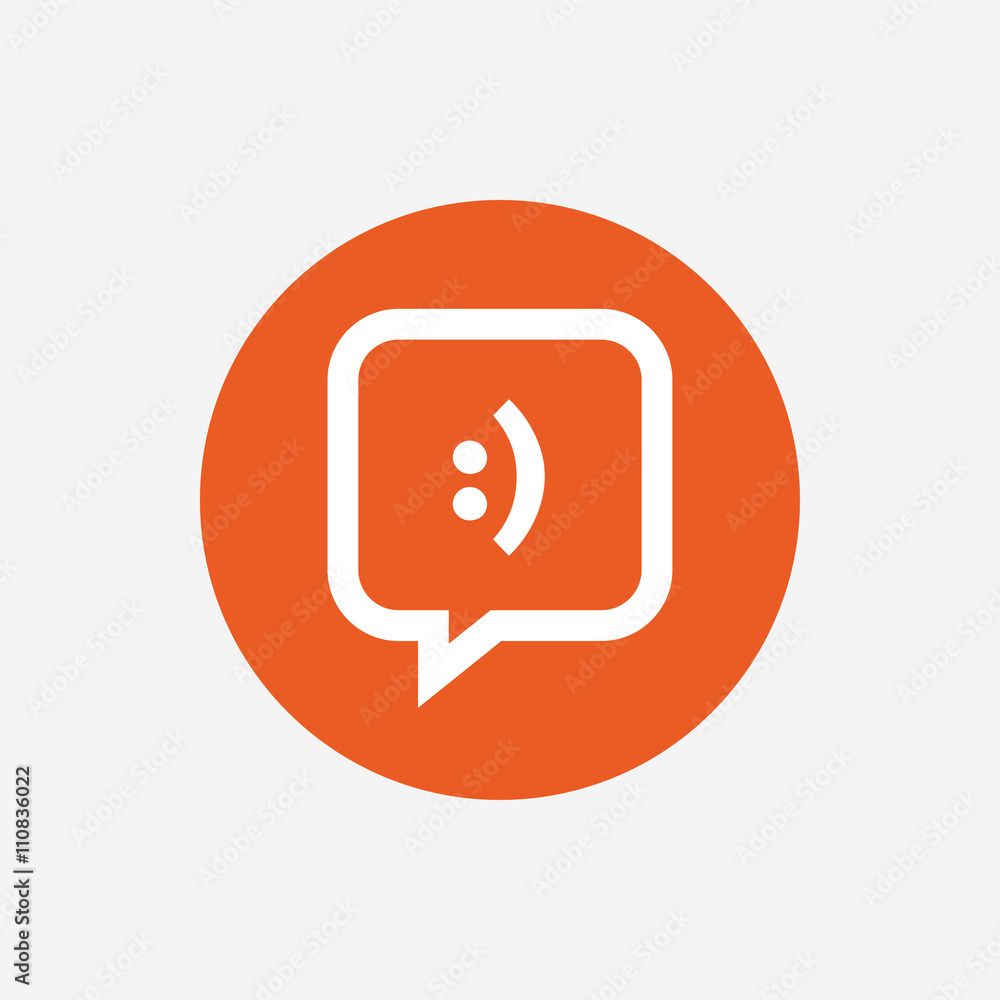 Chat sign icon. Speech bubble symbol. Chat sign icon. Speech bubble symbol.