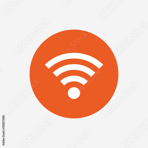 Wifi sign. Wi-fi symbol. Wireless Network.