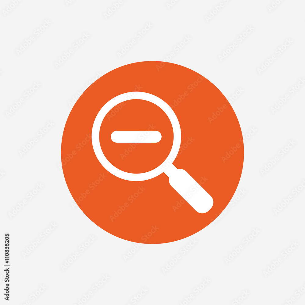 Magnifier glass sign icon. Zoom tool. Navigation Magnifier glass sign icon. Zoom tool. Navigation