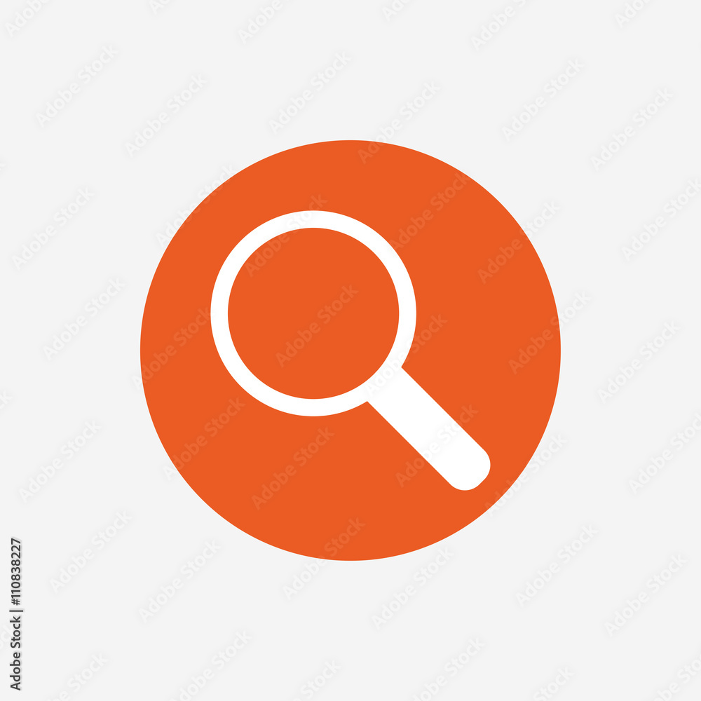 Magnifier glass sign icon. Zoom tool. Navigation Magnifier glass sign icon. Zoom tool. Navigation