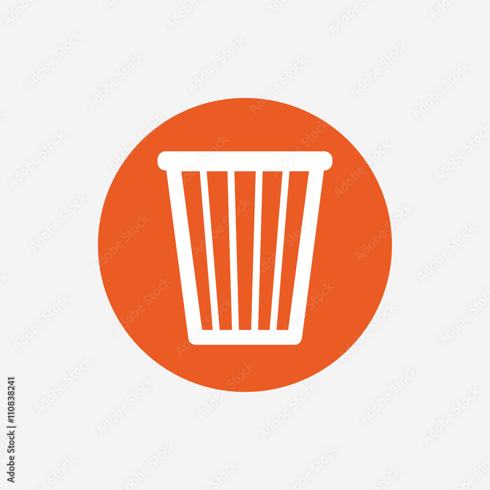 Recycle bin sign icon. Bin symbol. Recycle bin sign icon. Bin symbol.
