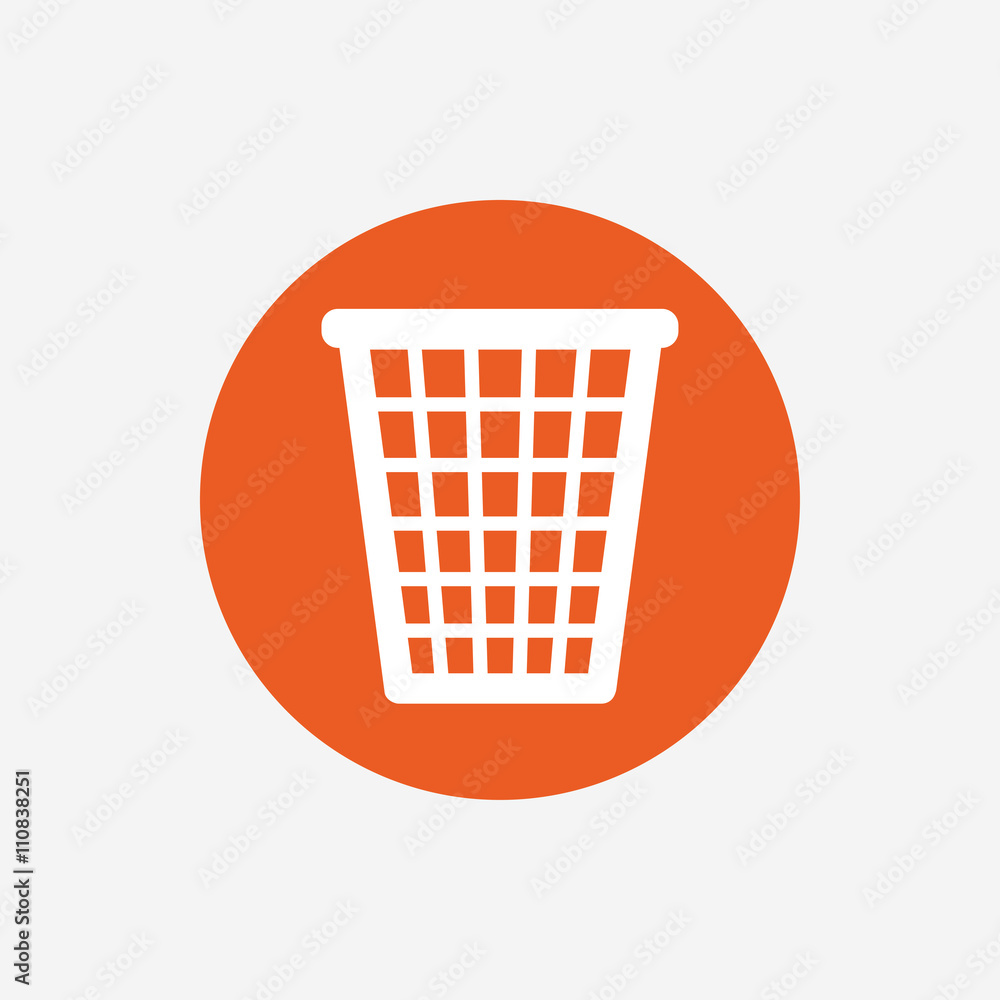 Recycle bin sign icon. Bin symbol. Recycle bin sign icon. Bin symbol.