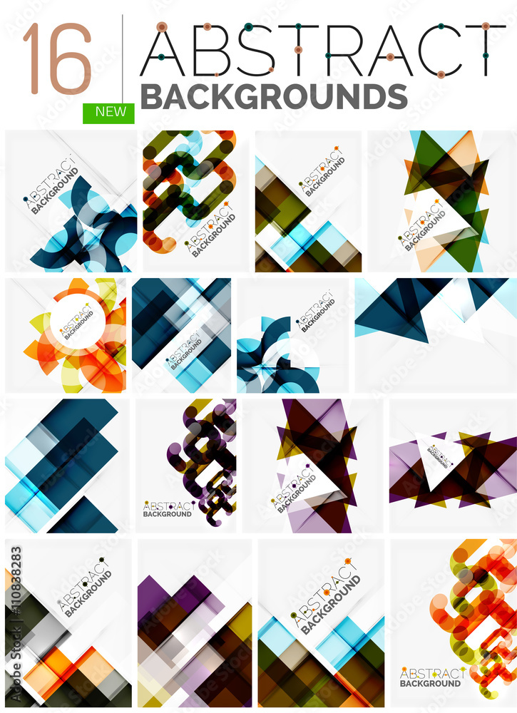 Collection of abstract backgrounds Collection of abstract backgrounds