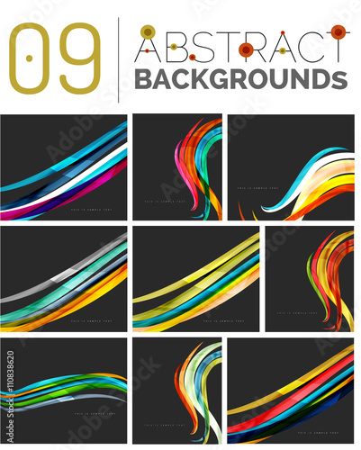 Set of abstract backgrounds