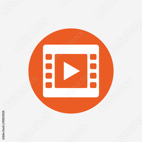 Video sign icon. Video frame symbol.