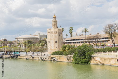 Torre del Oro, Sevilla, Guadalquivir river, Tower of gold, Sevil