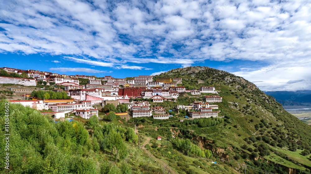 Ganden Monastery in Tibet, China
