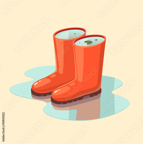 Full of water. Concept vector illustration.